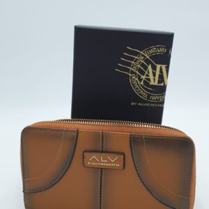 Portafoglio Donna AlV Art.AL910P2001 Modello Francesina Lady Wallet Colore Cognac