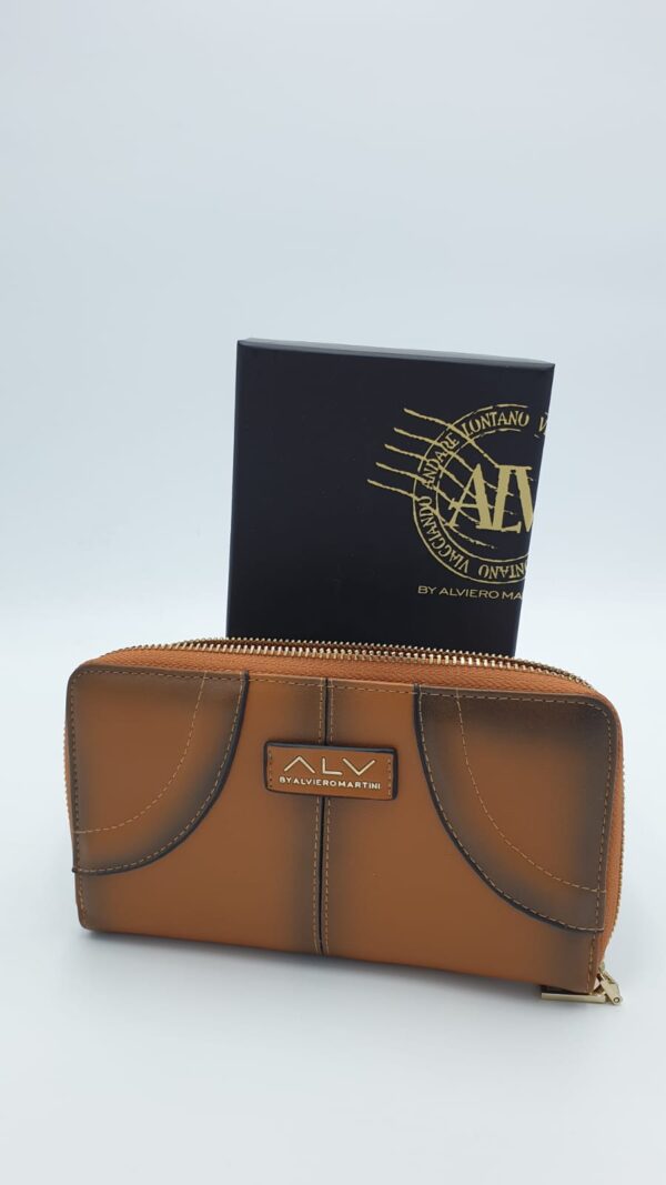 Portafoglio Donna AlV Art.AL910P2001 Modello Francesina Lady Wallet Colore Cognac