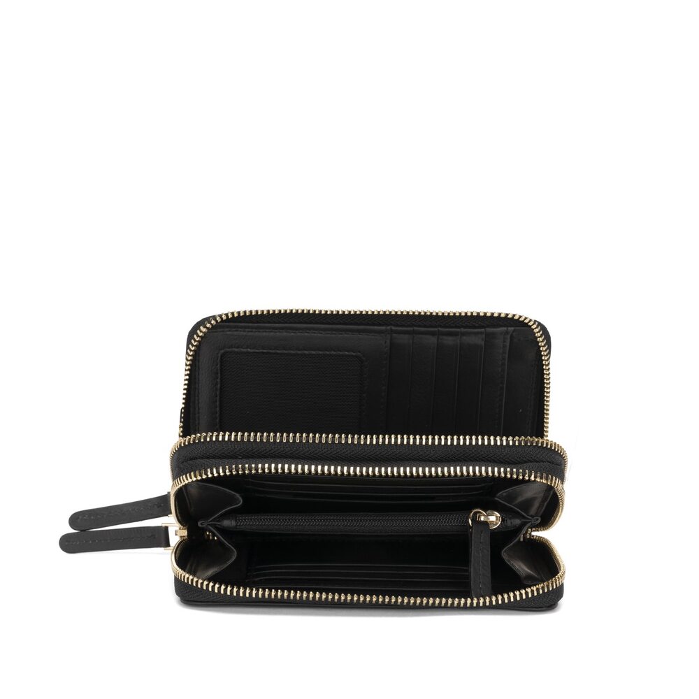 Tosca Blu Basic Wallets Portafoglio in pelle con doppia zip