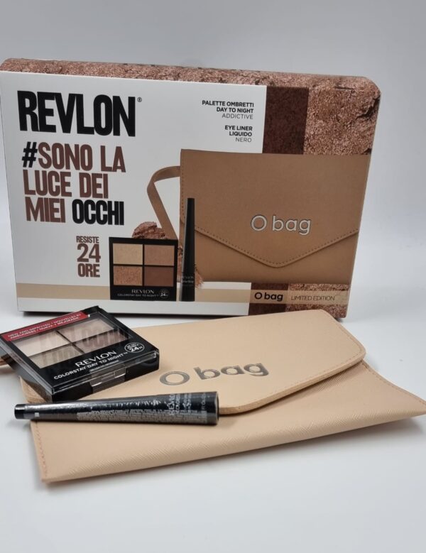 Revlon Ombretto Day To Night +Eye Liner Nero+Pochette O Bag Limiter Edition