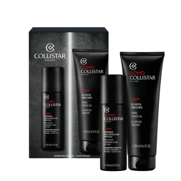 Collistar Cofanetto Deodorante Multi-Attivo 24 Ore Spray Secco 125ml+Gel Doccia Tonificante 250ml