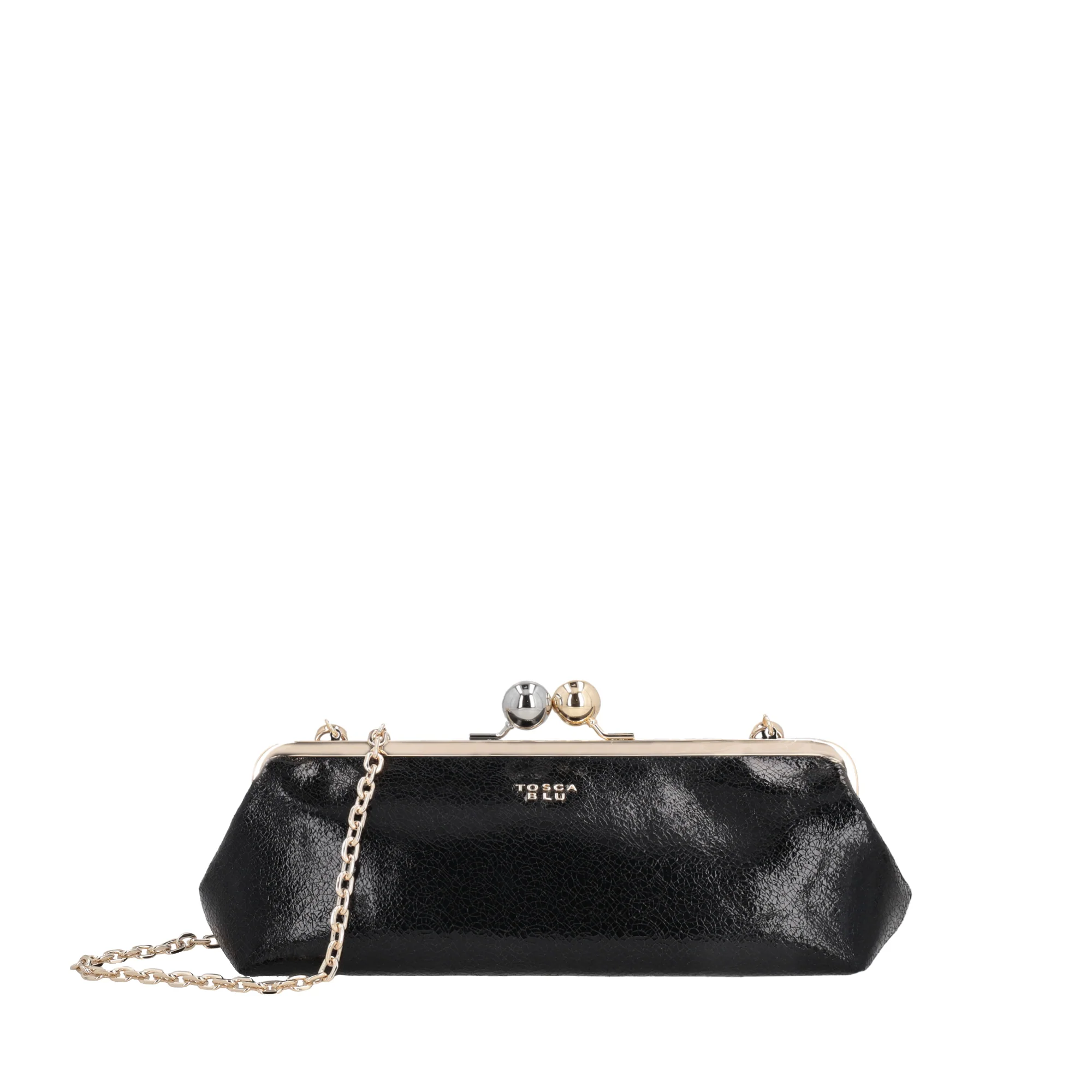 Tosca Blu Pochette in crackle Clarisse colore nero