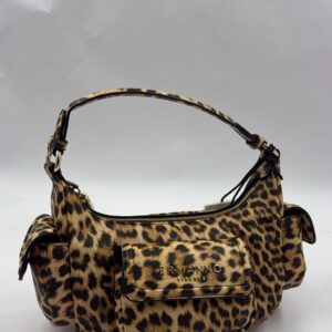 Ermanno Scervino Borsa Small Hobo Blackly Leopard
